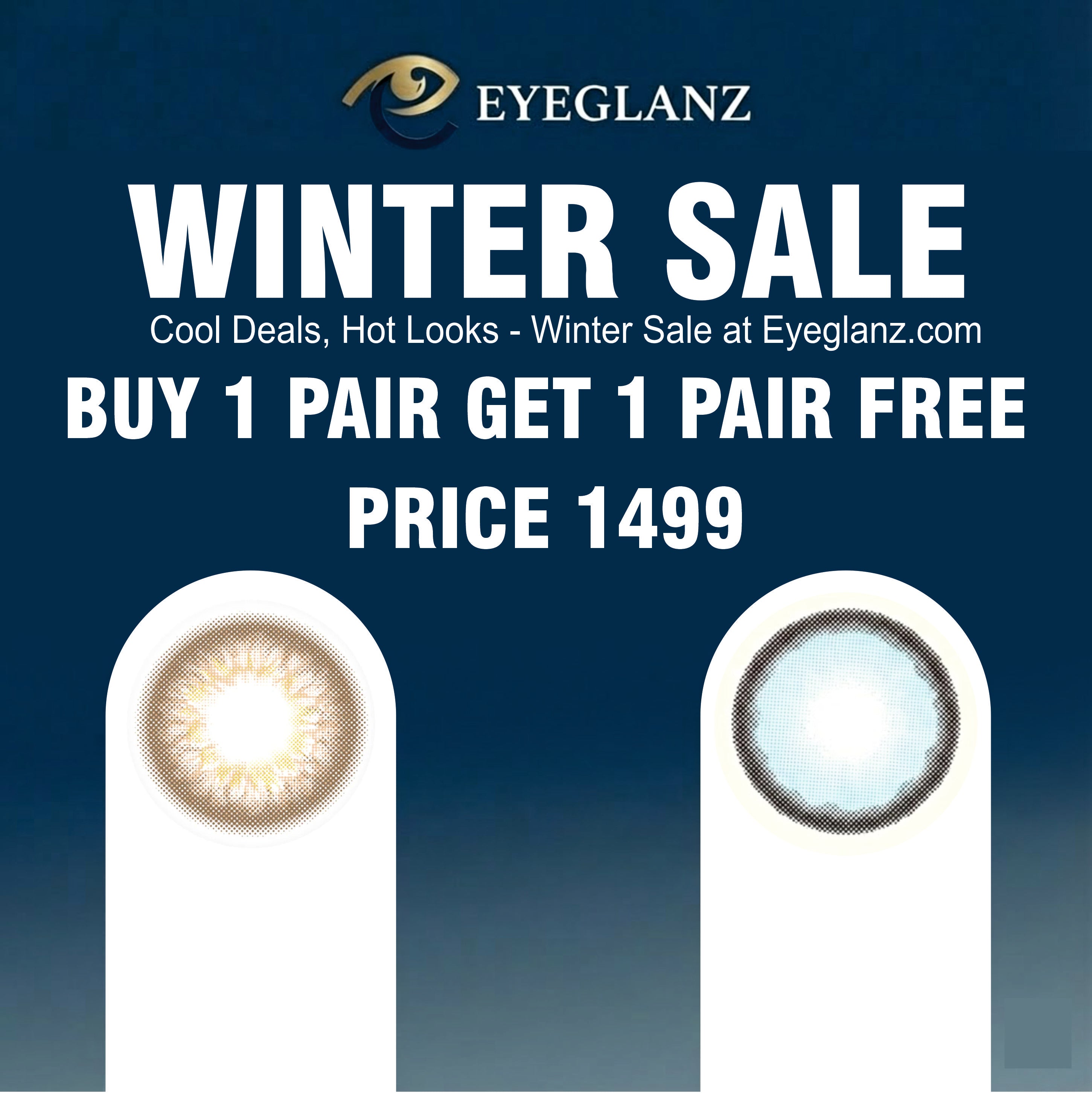Buy 1 Pair Get 1 Pair free – Premium Color Lens Combo
