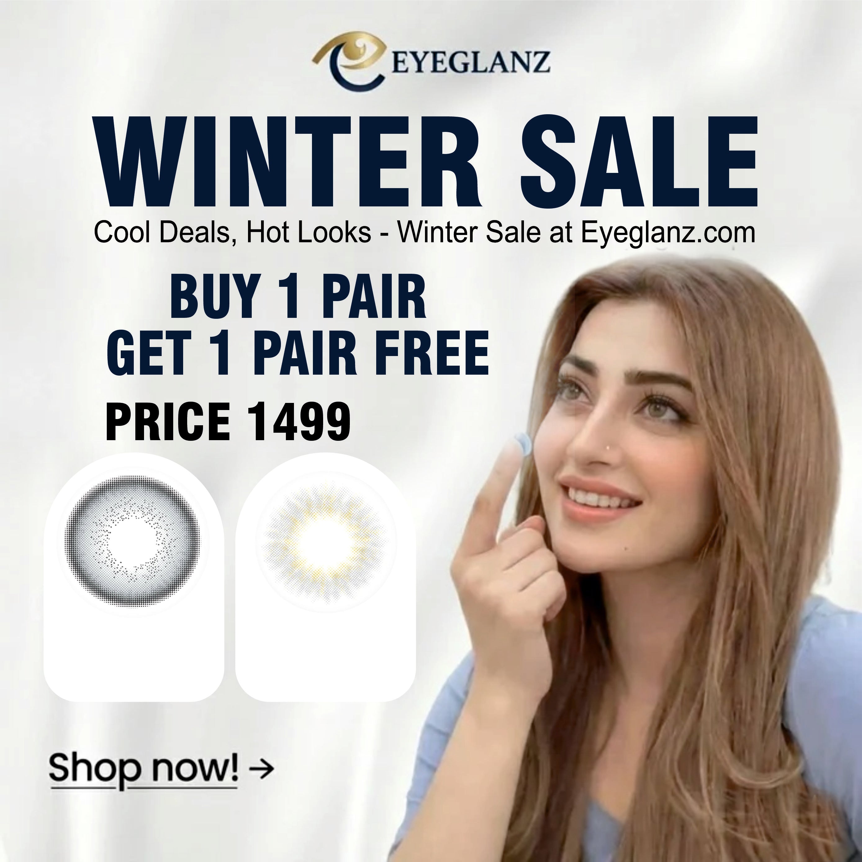 Buy 1 Pair Get 1 Pair free – Premium Color Lens Combo